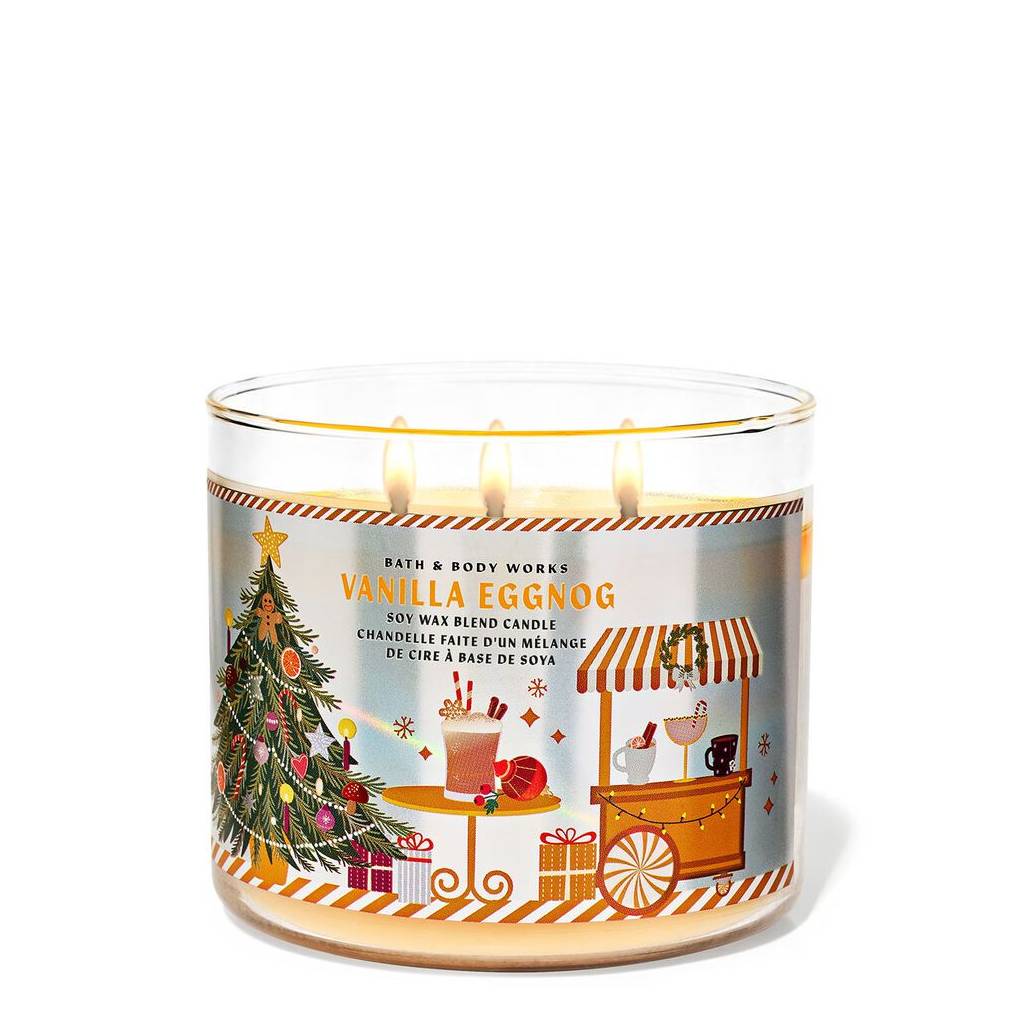 Bath and Body Works Vanilla Eggnog Candle 411G