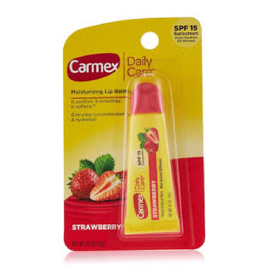 Carmex Daily Care Moisturizing Lip Balm Spf 15 - Strawberry