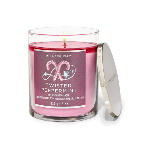 Bath and Body Works Twisted Peppermint Candle 227G