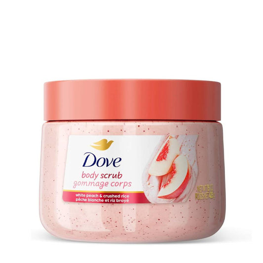 Dove Body Scrub White Peach & Crushed Rice 425G
