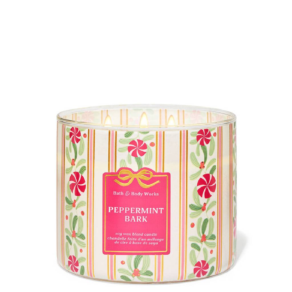 Bath and Body Works Peppermint Bark Candle 411G