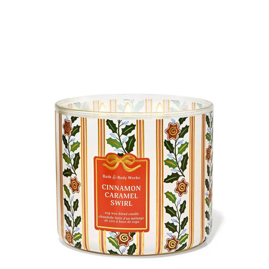 Bath and Body Works Cinnamon Caramel Swirl Candle 411G
