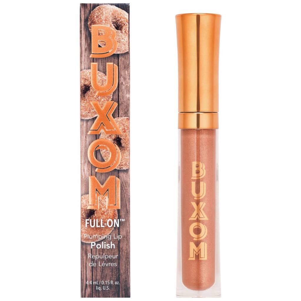Buxom Full-On Plumping Lip Polish Daisy Donut – Warm Nude Lip Gloss with Shimmering Shine