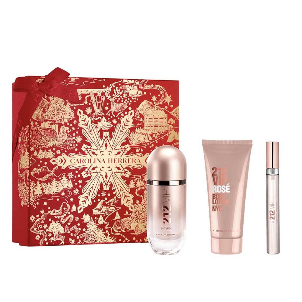Carolina Herrera 212 Vip Rose (80ML+100ML+10ML)
