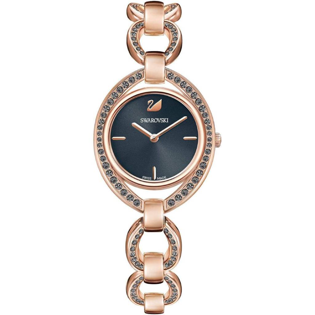 Swarovski Stella Dark Gray Rose Gold Woman Watch